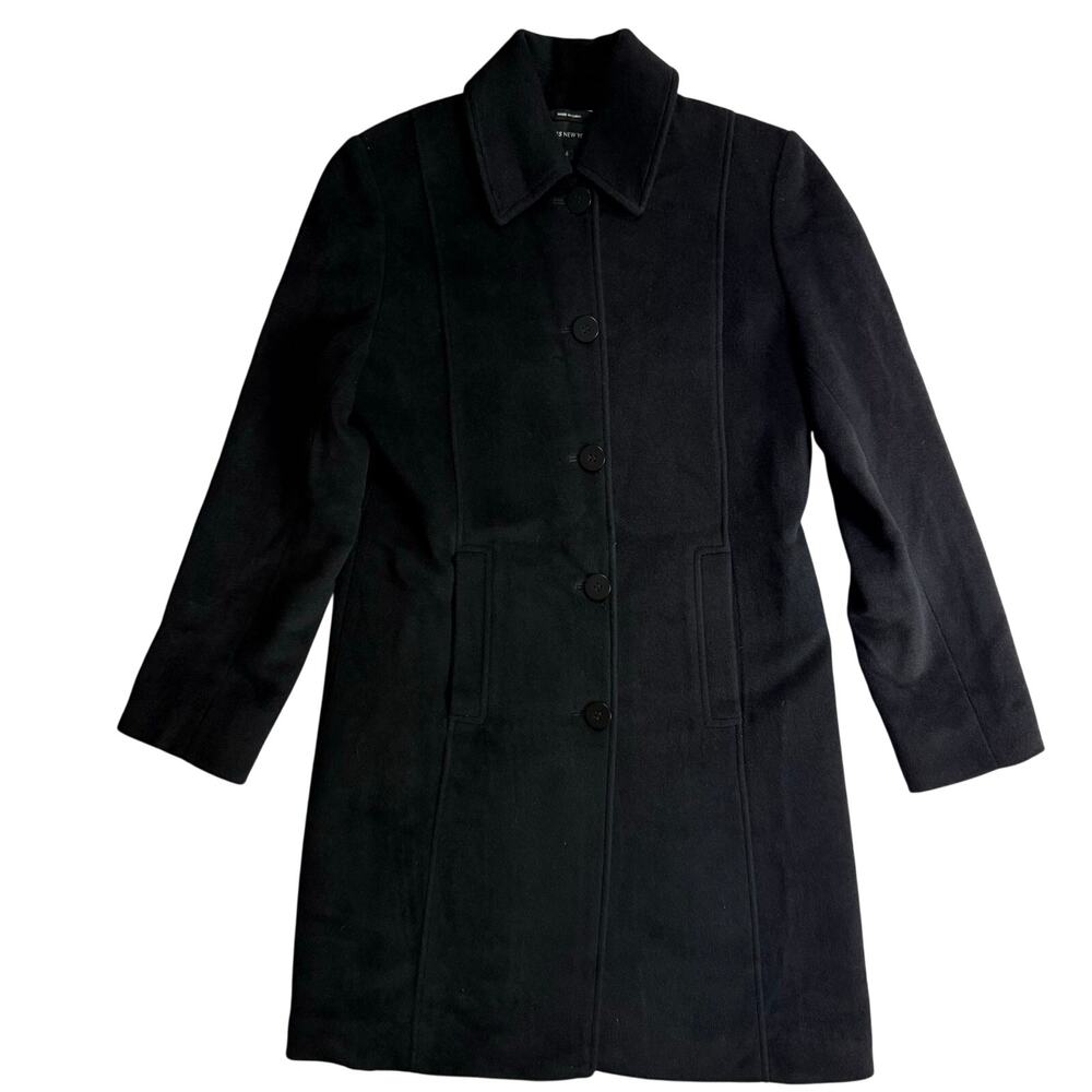 Jones New York Black WoolBlend Peacoat Women’s 6